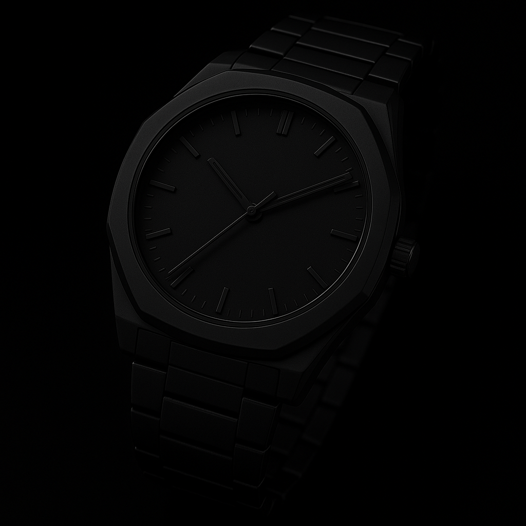 ARABIC AURA BLACK DIAL WATCH