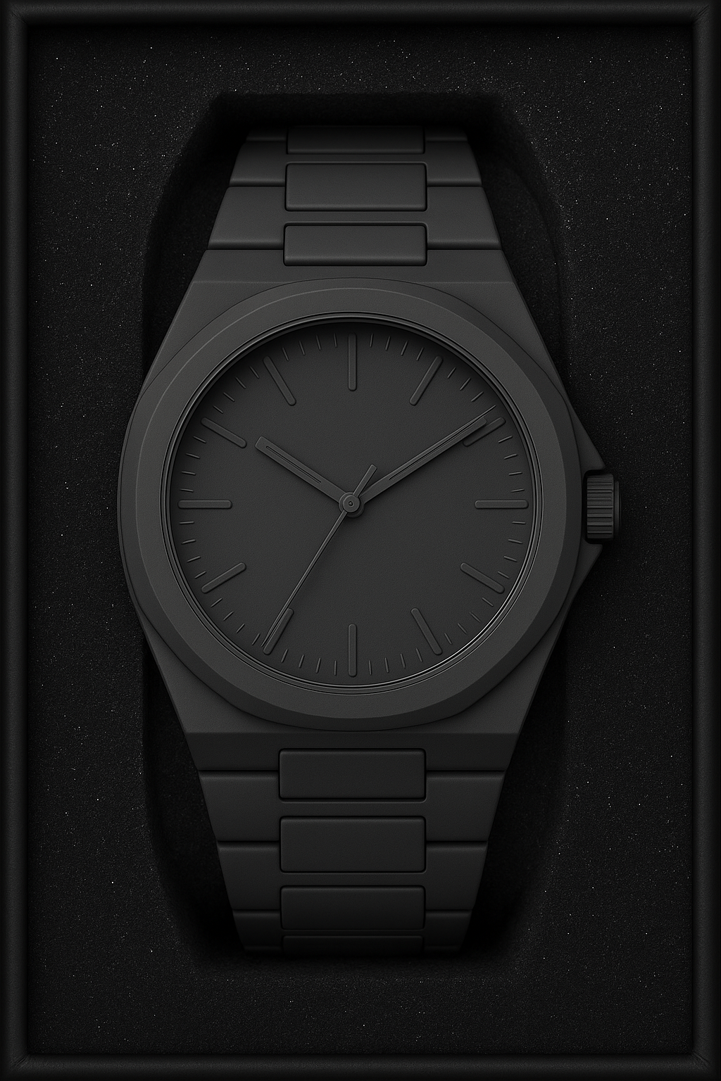 ARABIC AURA BLACK DIAL WATCH